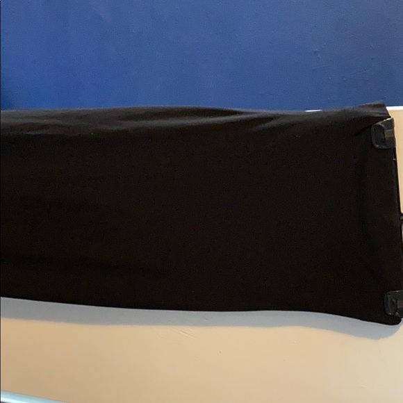 Black long summer dress with slits on both sides - Picture 2 of 2